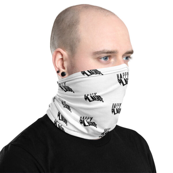 Happy Plague Neck Gaiter Side View