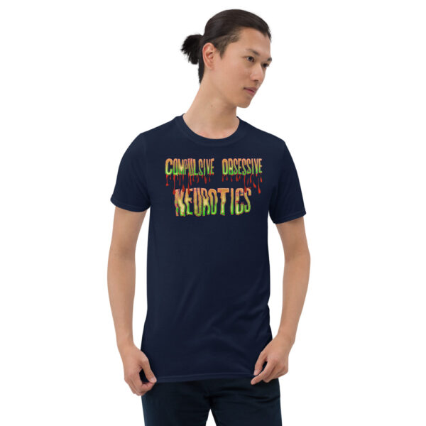 Compulsive Obsessive Neurotics Navy Short-Sleeve Unisex T-Shirt