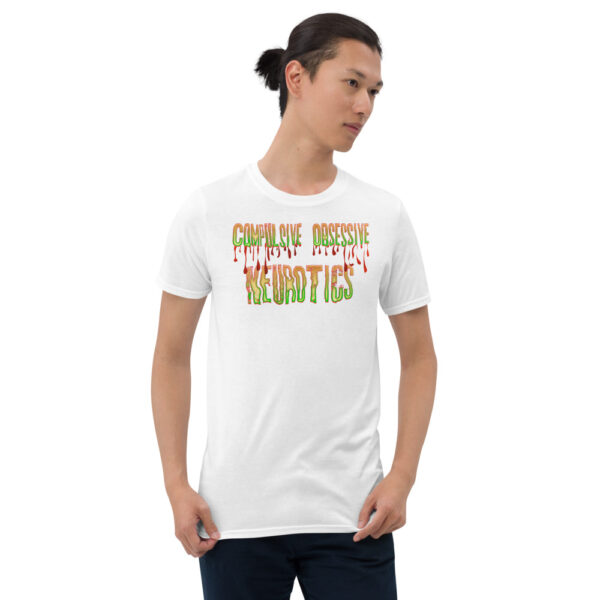 Compulsive Obsessive Neurotics White Short-Sleeve Unisex T-Shirt