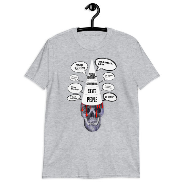 Sport Grey Pyramid Death Skull Short-Sleeve Unisex T-Shirt