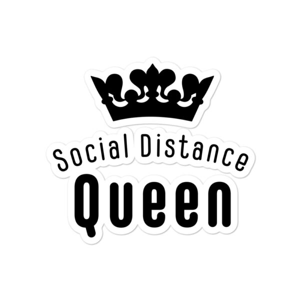 Social Distance Queen Sticker