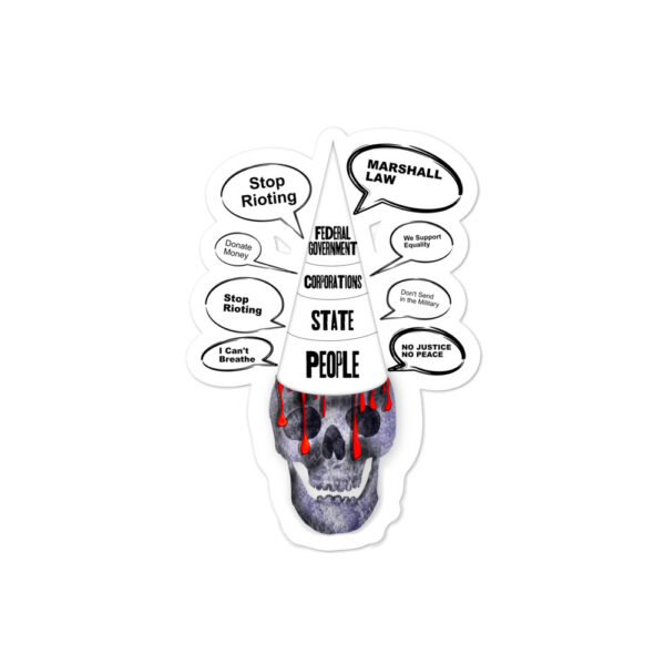 Pyramid Death Skull Sticker