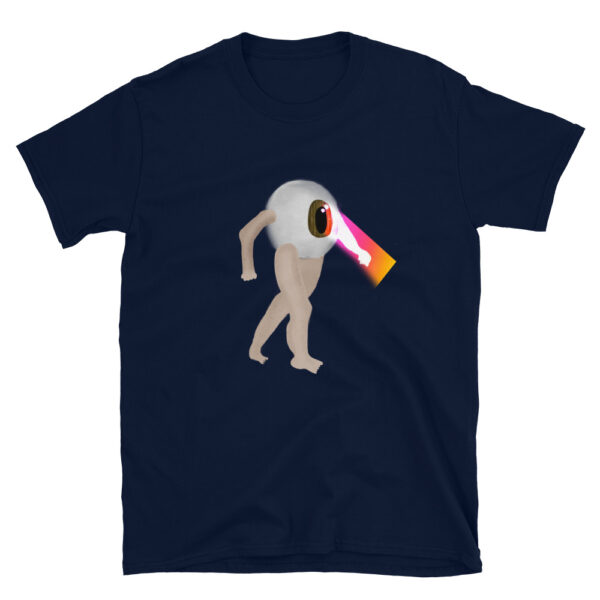 Navy Happy Plague T-shirt of Steve shooting lasers